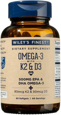 Wild Alaskan Fish Oil Vitamin K2 & D3 Softgels 60 Softgels D8398
