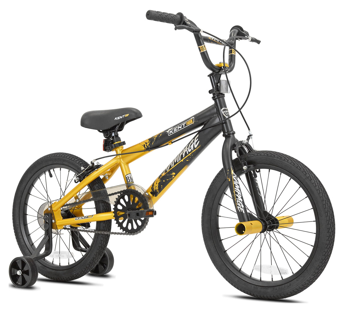 18 in. White and Black Bike T4258