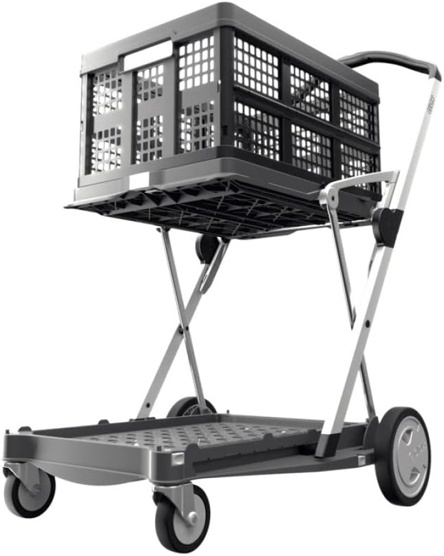 Collapsible Cart with Storage Crate (Black) L28591