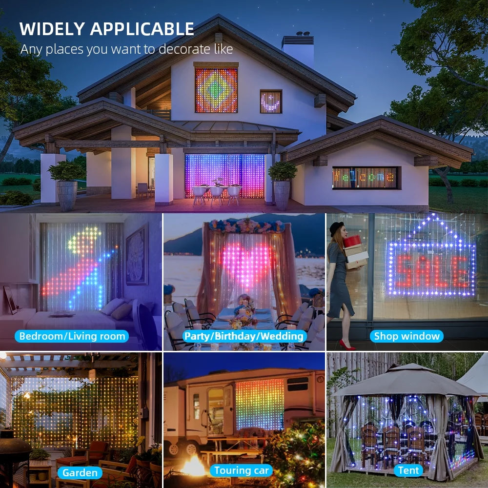 Smart Curtain Lights With App Control B806491