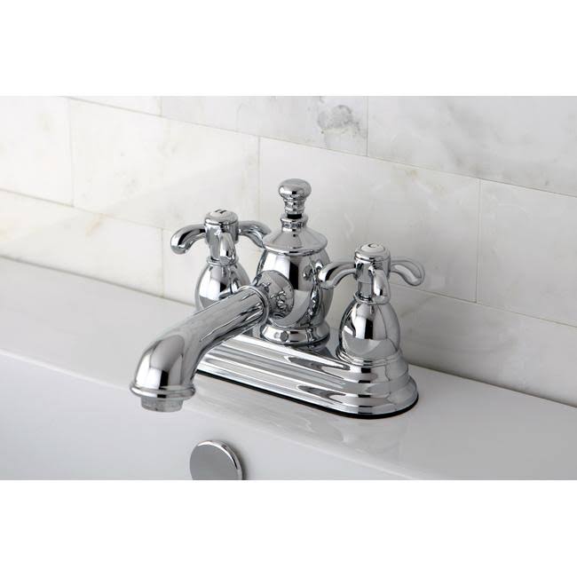 4 in. French Country Centerset Lavatory Faucet with Polished Chrome F249