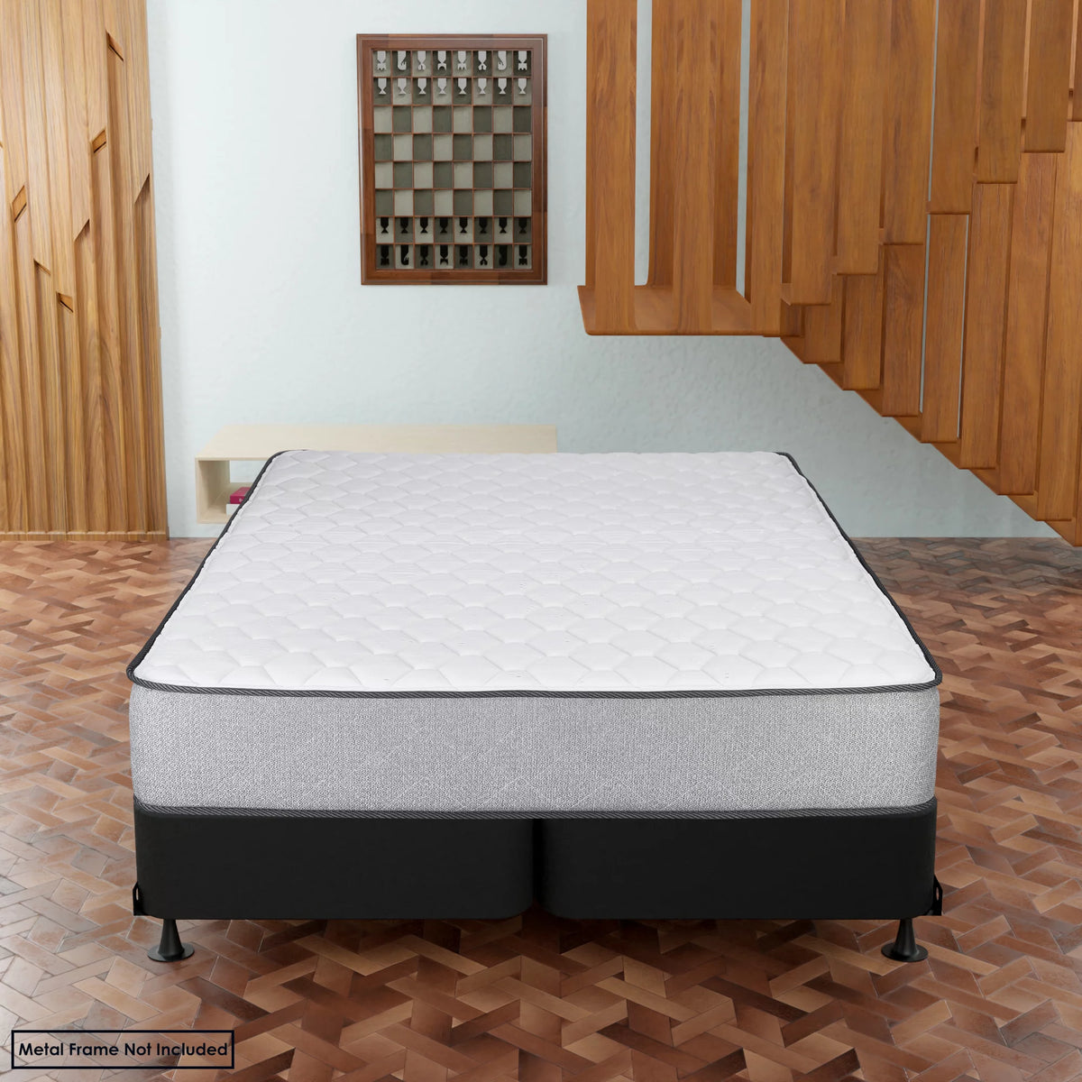 4-Inch Black Wood Split Low Profile Box Spring D399