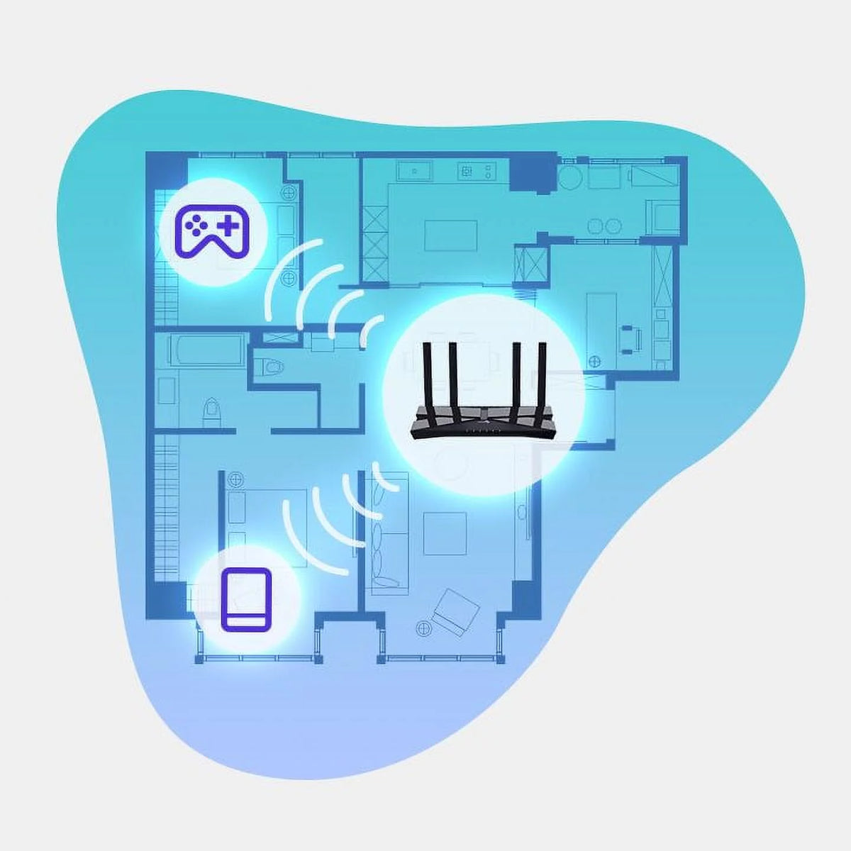AX1800 Dual-Band WiFi 6 Wireless Router B6643