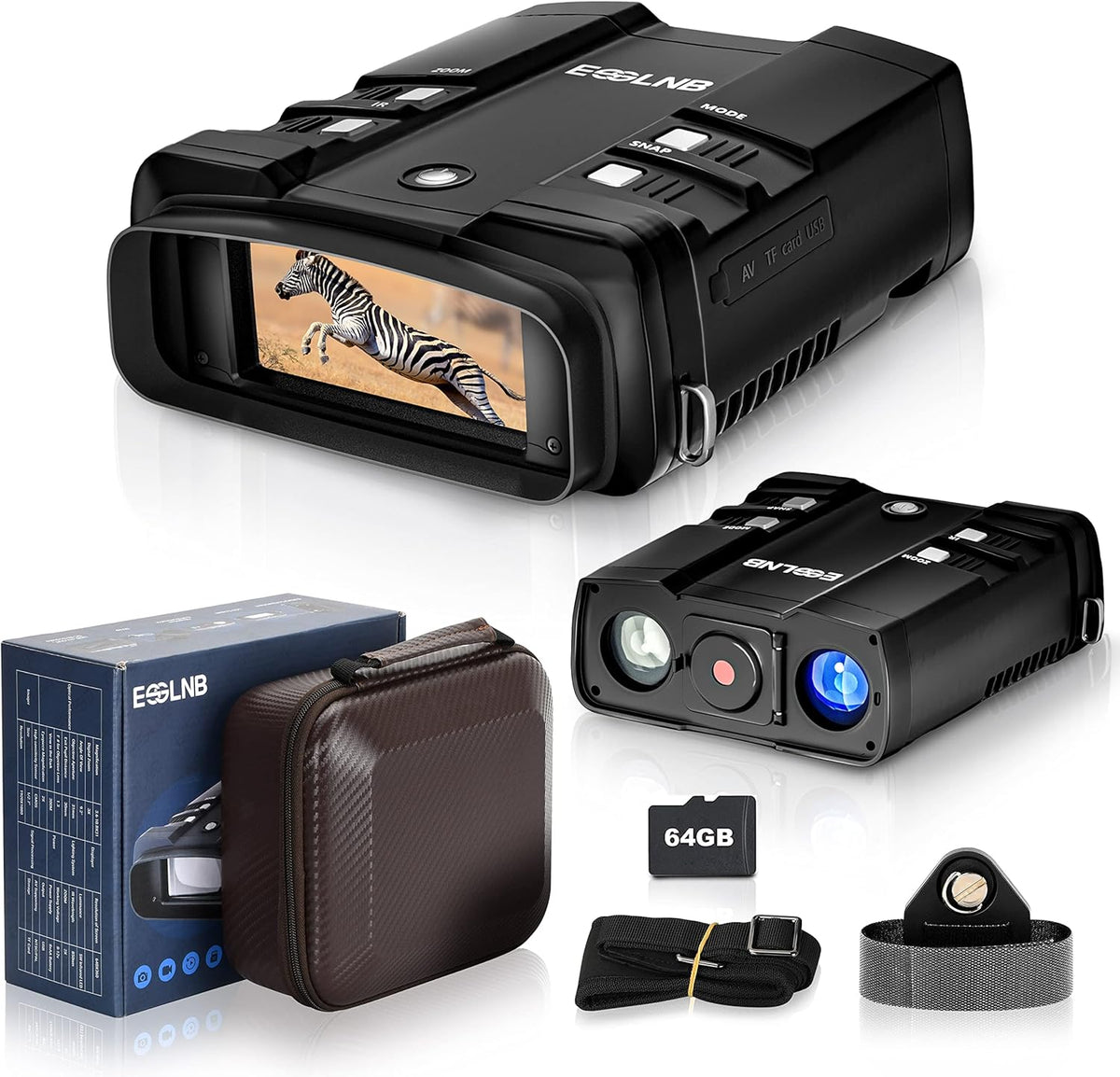 1080P Night Vision Binoculars with 64G Card Pack of 2 B88539