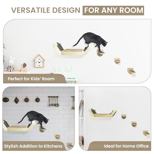 Wall Mounted Cat Furniture Set of 3 J83734