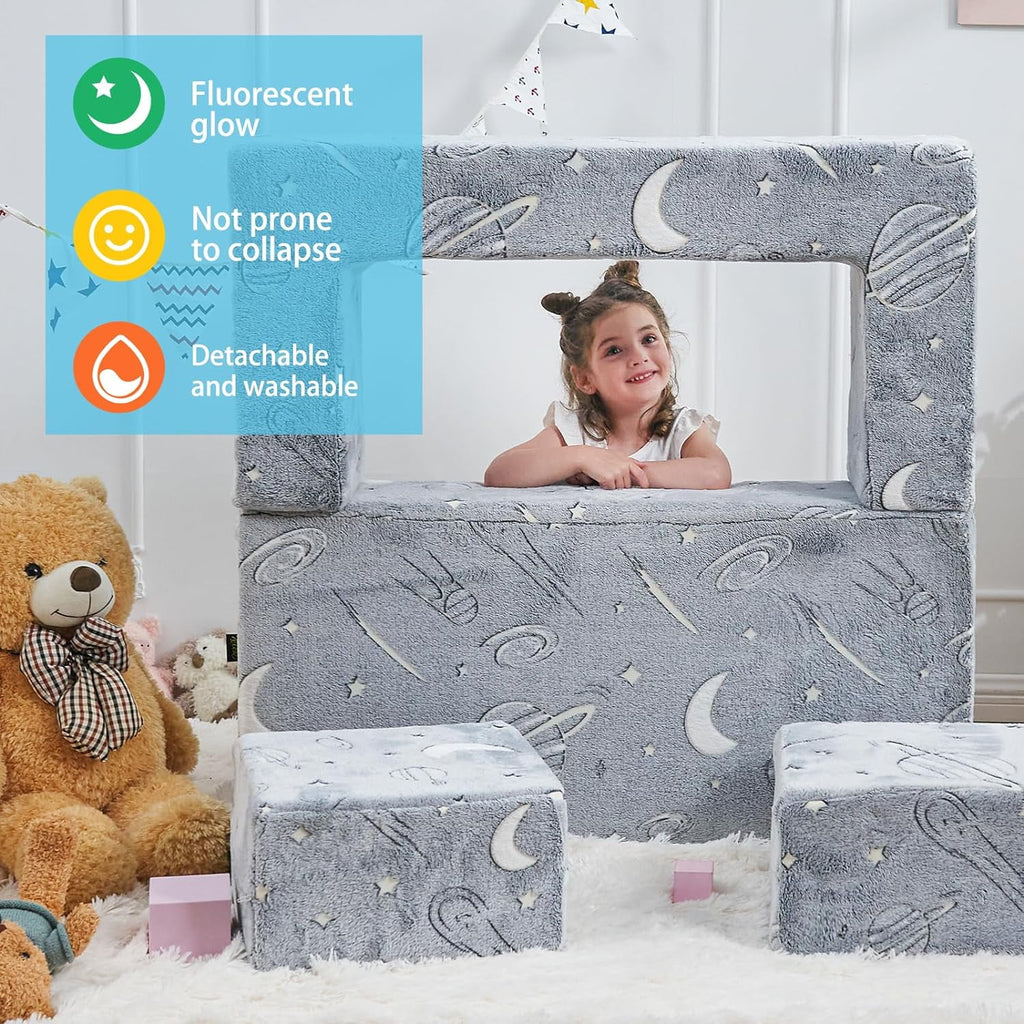 Glow in The Dark 3 in 1 Kids Sofa B20808