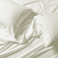 King / Ivory Striped Sheet Set C362