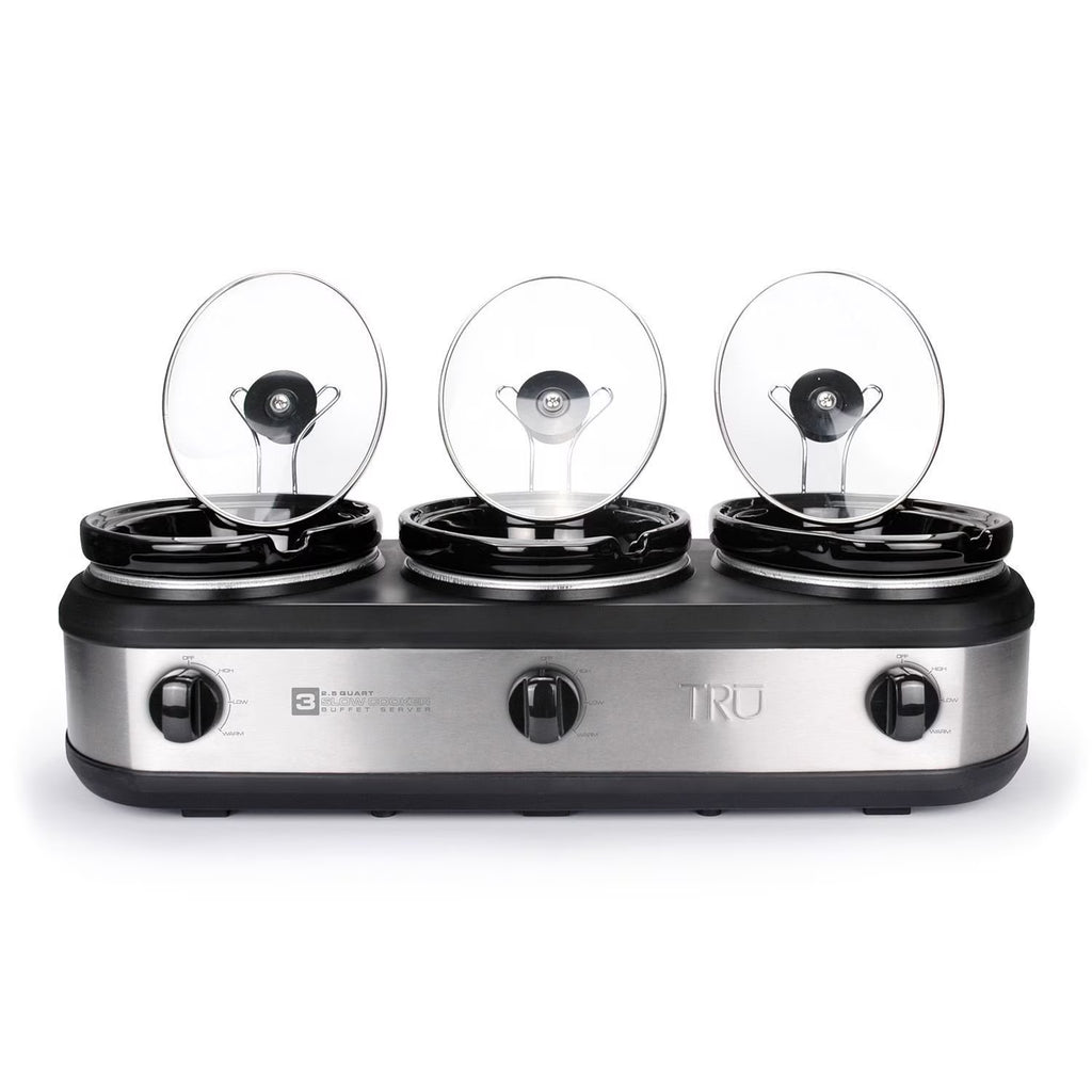 3-Crock Pot Buffet Slow Cooker Set U470