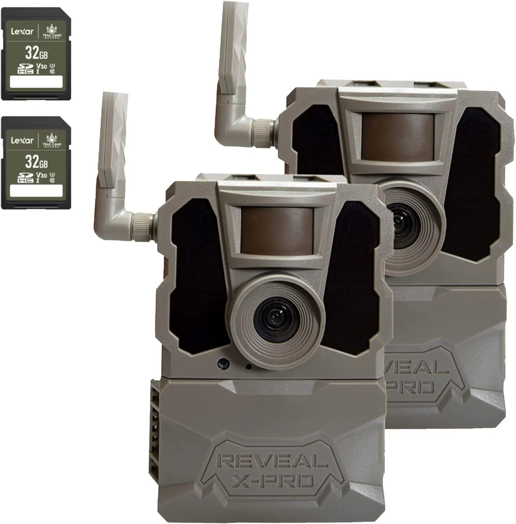 Cellular Trail Camera 2 PK with 32GB SD Cards Q133