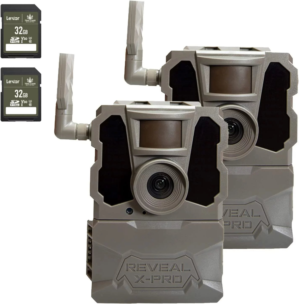 Cellular Trail Camera 2 PK with 32GB SD Cards Q133