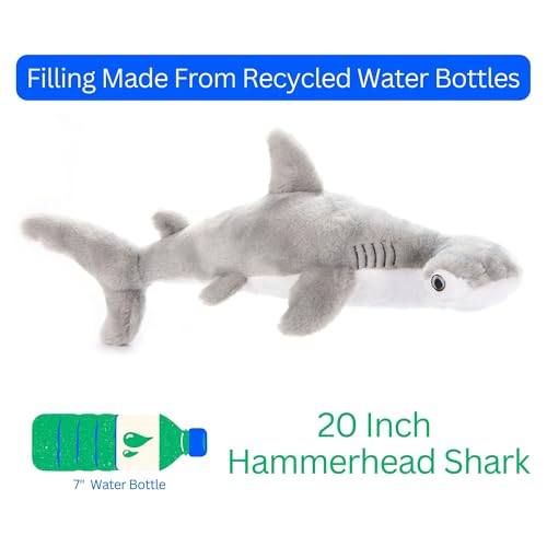 Grey Hammerhead Shark Stuffed Animal Plush Toy, 20 inches D584458