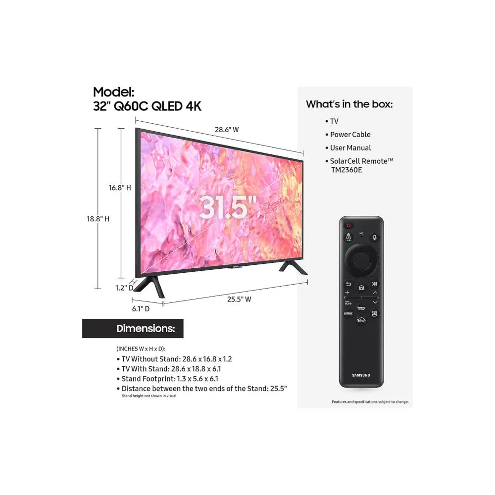 32 Class QLED 4K Smart TV S98010