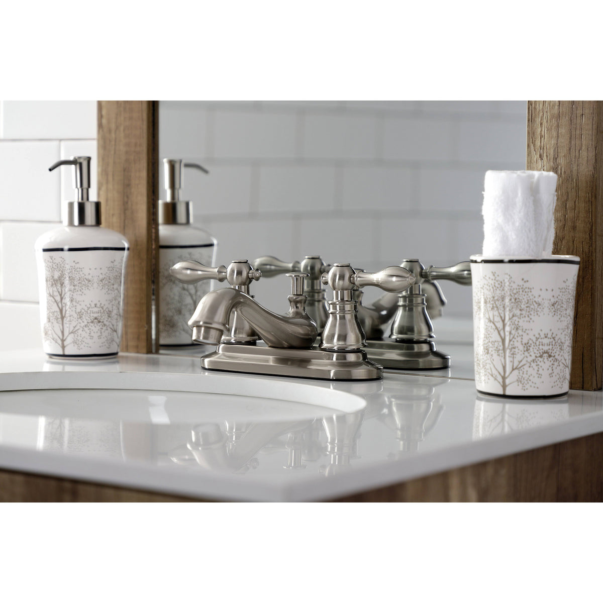 Matte Black 4x22 Centerset Bathroom Faucet R967676