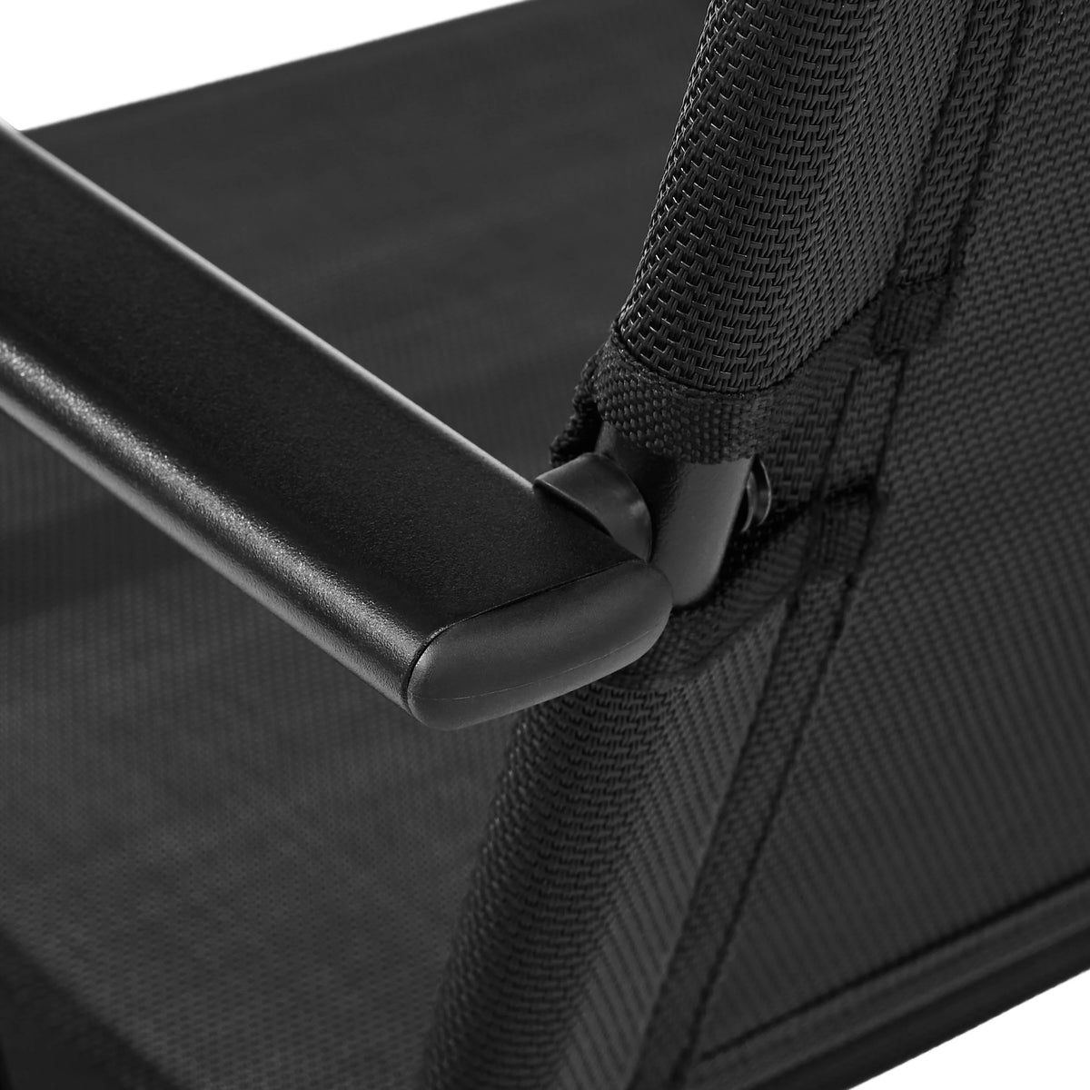 Black Steel and Sling Folding Outdoor Armchair Set of 2 F145951