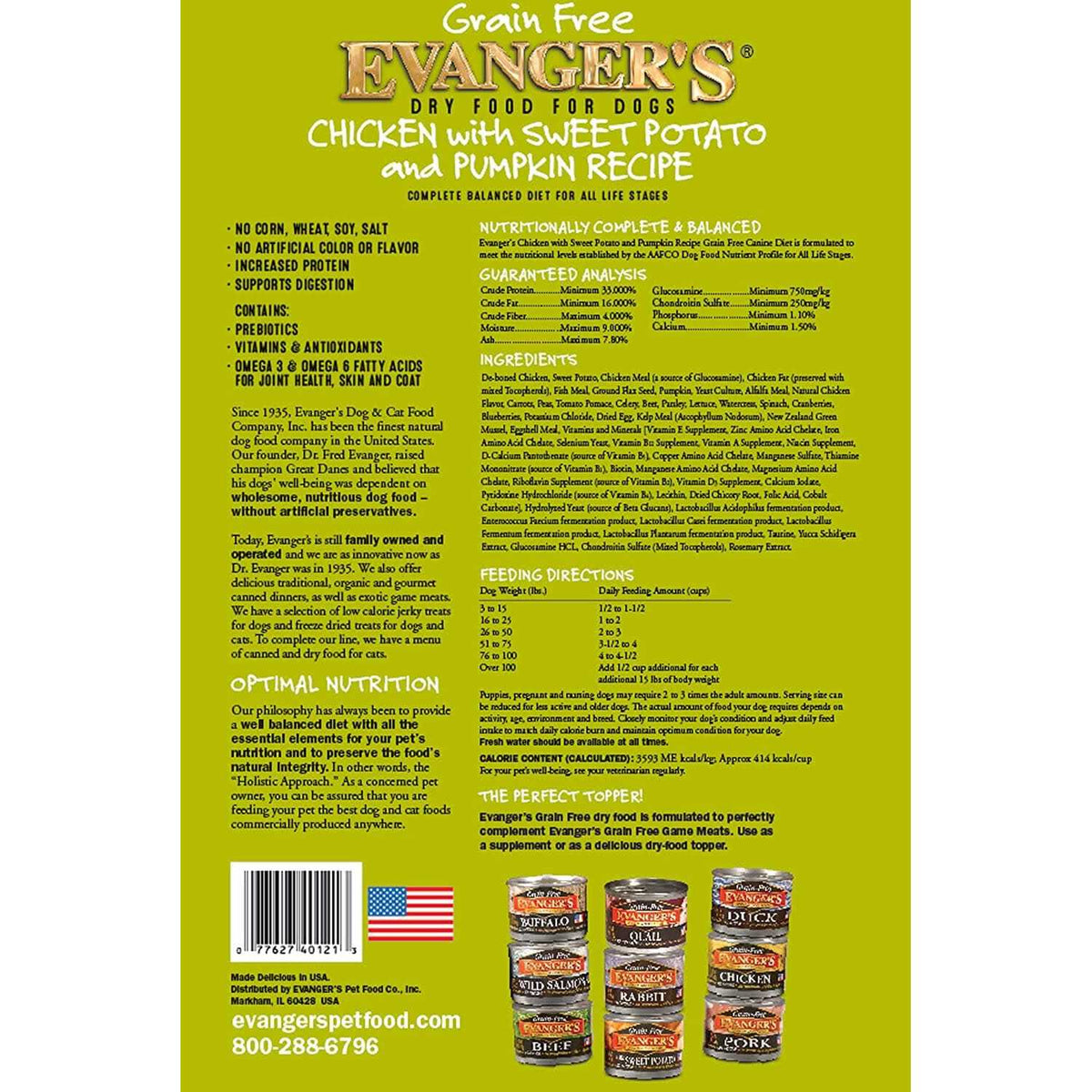 Chicken Sweet Potato & Pumpkin Grain Free Dry Dog Food S50596