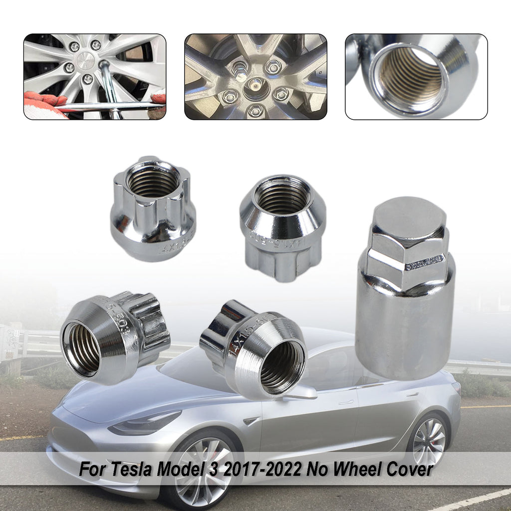 4PCS Chrome Wheel Lock Lug Nut M14x1.5 K76145