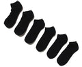 No Show Socks 6 Pack One Size Black L6788