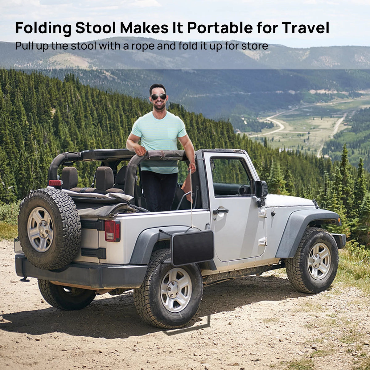 Lightweight Folding Steel Step Stool 330-Pound Capacity O817