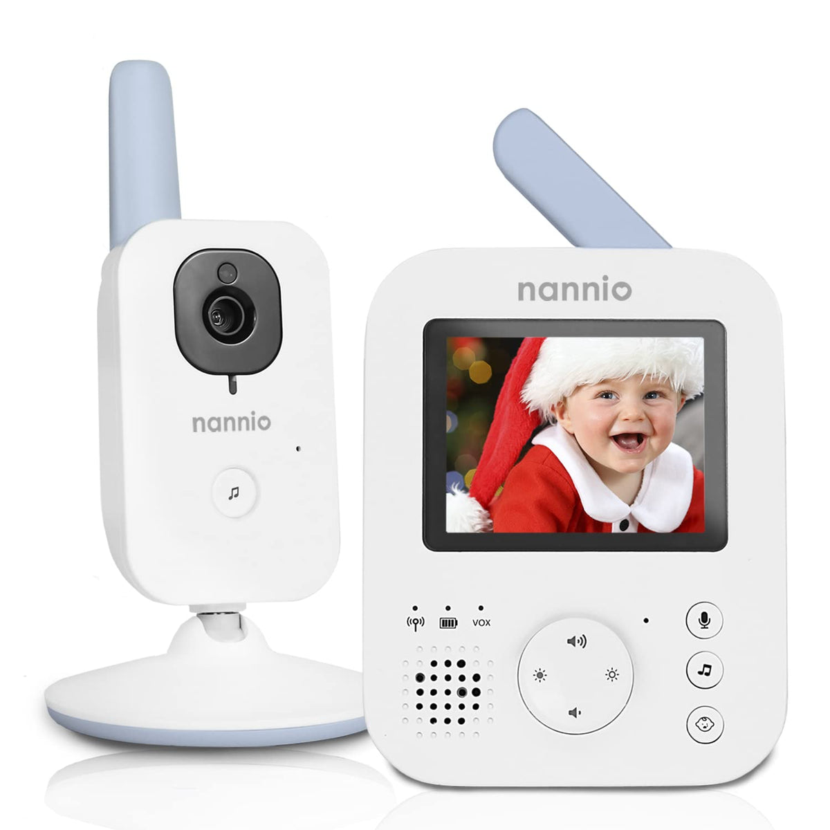 Video Baby Monitor with Camera and Audio, Two-Way Talk, Auto Night Vision, 985ft Range M3191