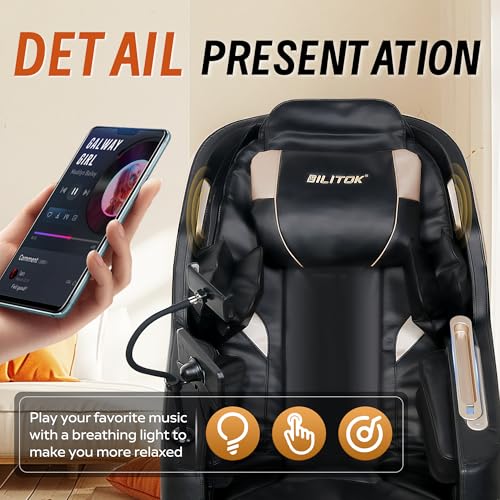 Black Full Body Zero Gravity Massage Chair with Heating F338443