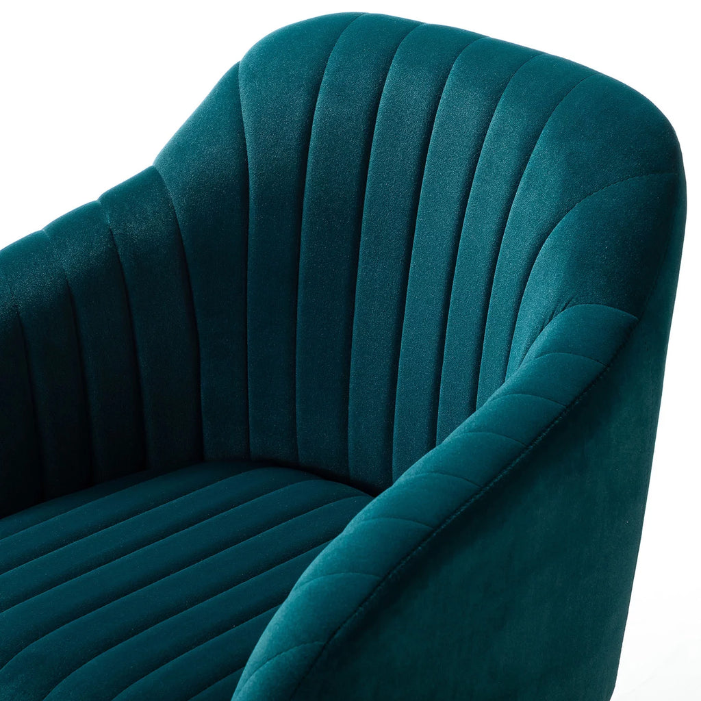 Green Velvet Adjustable Swivel Task Chair Y255928