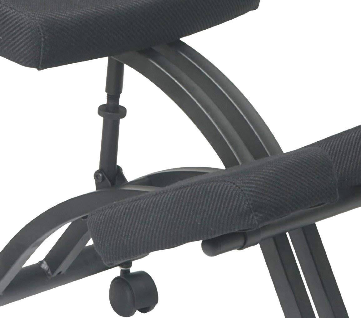 Black Memory Foam Knee Chair with Casters R939