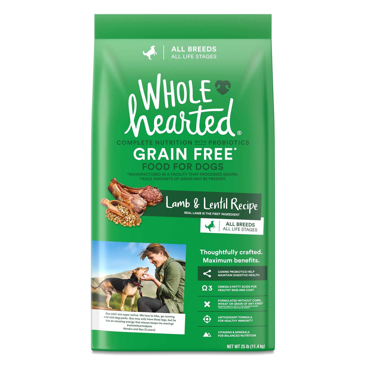 Grain Free Lamb and Lentil Dry Dog Food N916