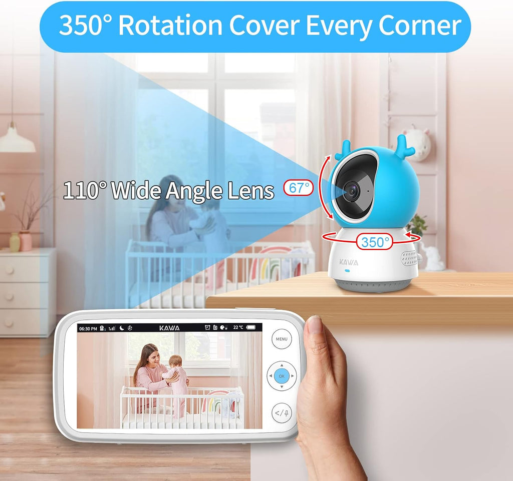 5" 720P HD Video Baby Monitor with Night Vision G132