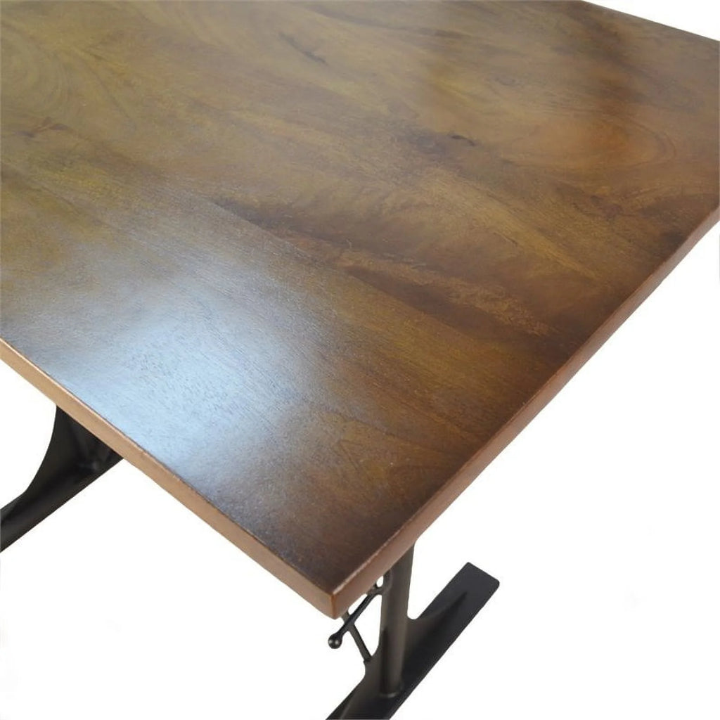 Adjustable Sit or Stand Desk Elm Black O3312