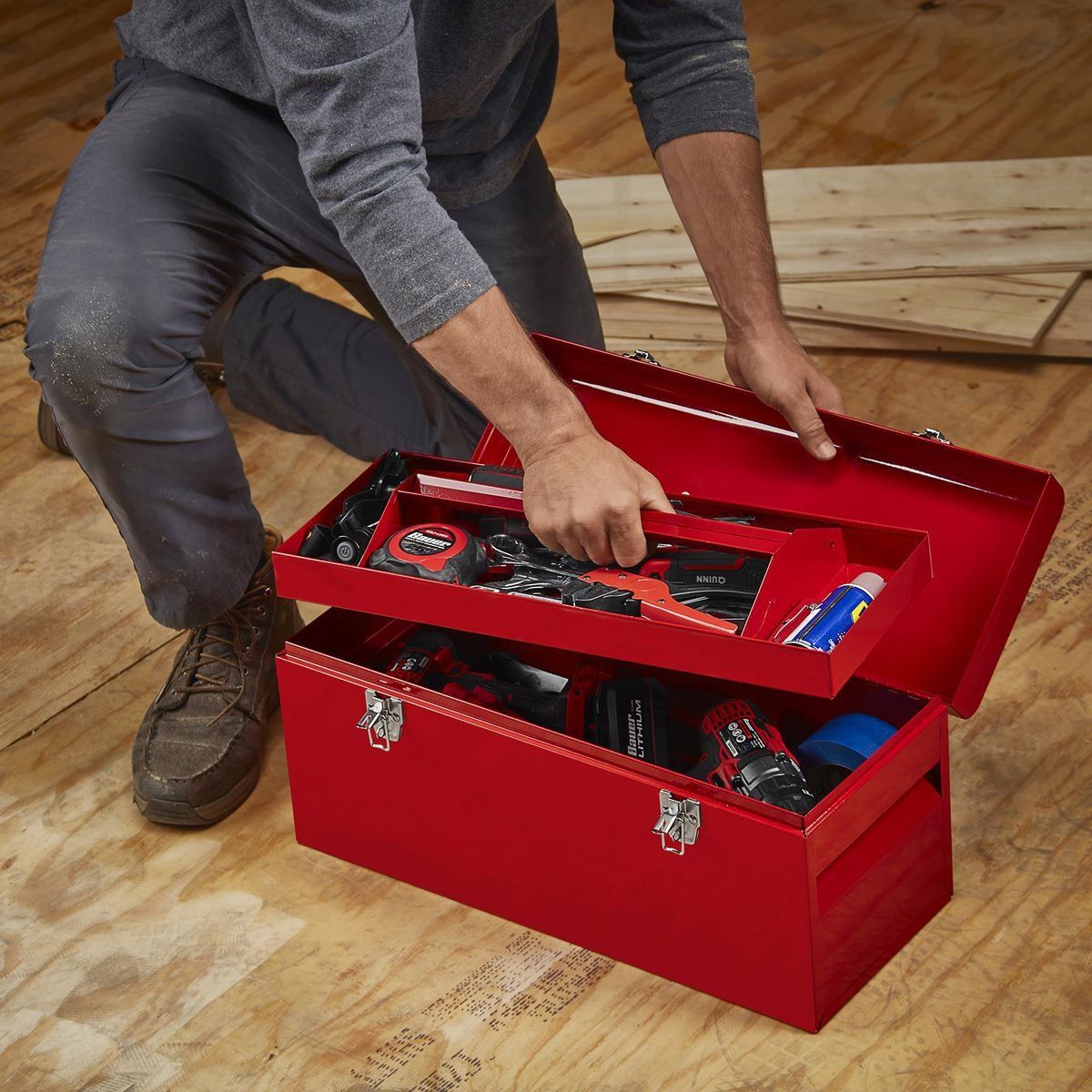 21 in. Steel Toolbox L728
