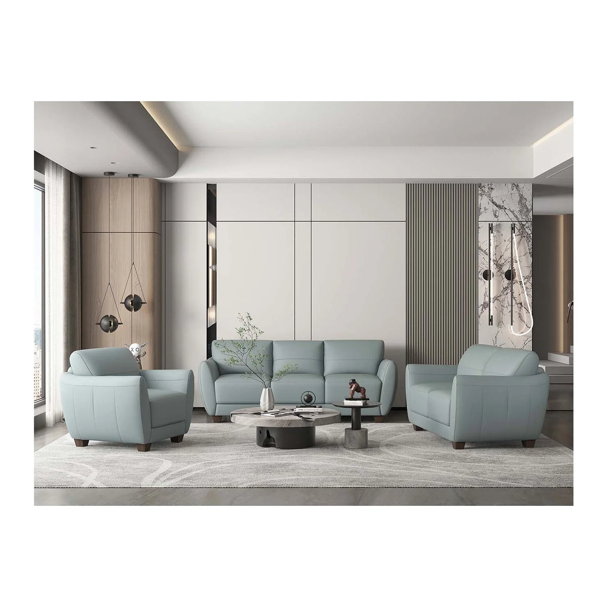 Leather Sofa L206