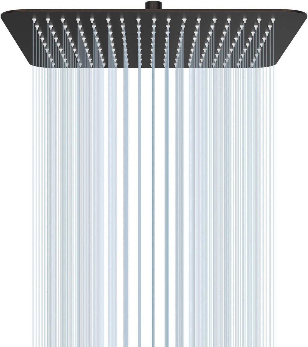 16 Inch Square Stainless Steel Shower Head 2.5 Gpm Pack of 2 K82381