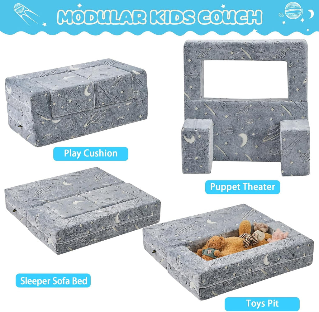 Glow in The Dark 3 in 1 Kids Sofa B20808