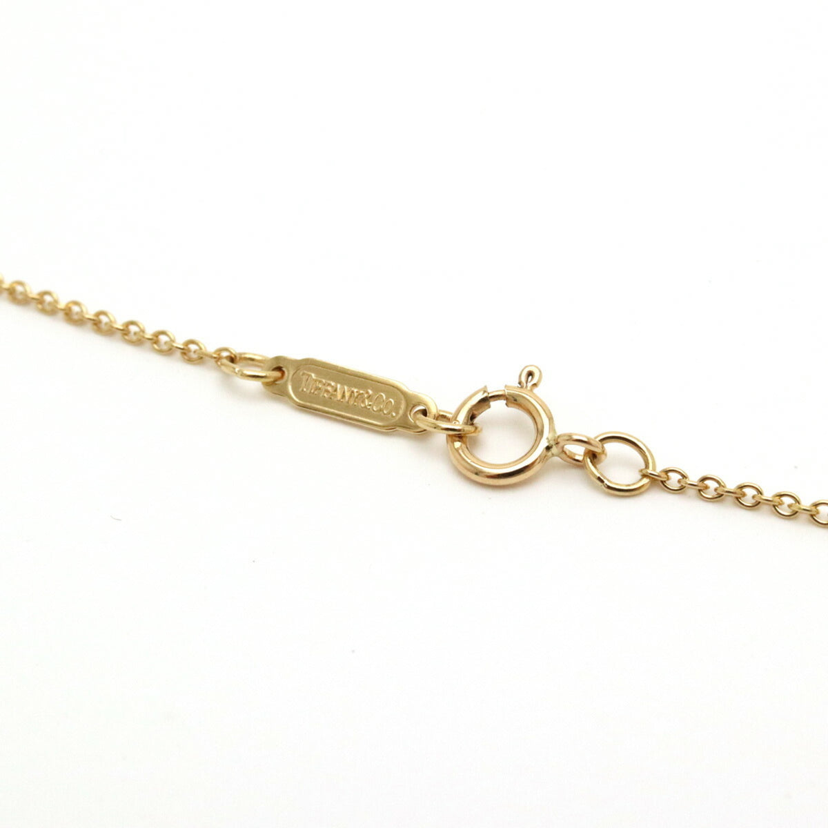 Tiffany Triple Open Heart Pendant Necklace Yellow Gold Q2341