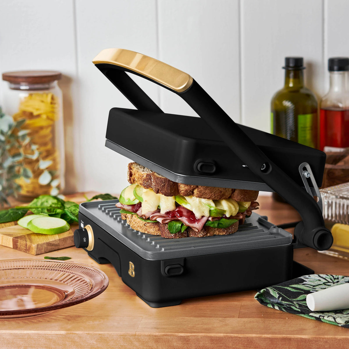 2-in-1 Panini Press & Grill C19305
