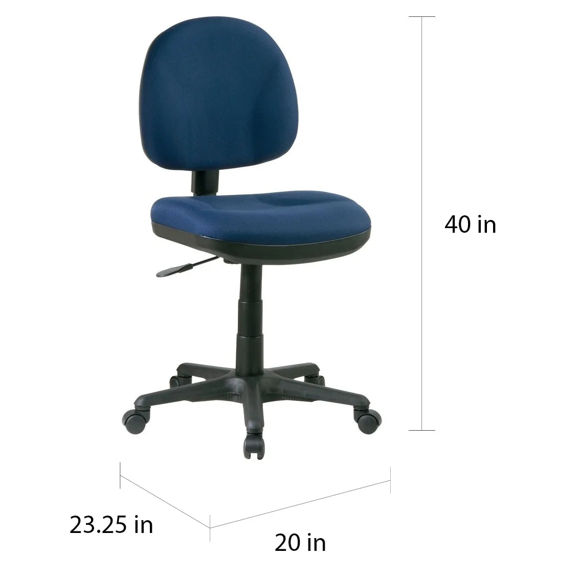 Burgundy Task Chair without Arms N844