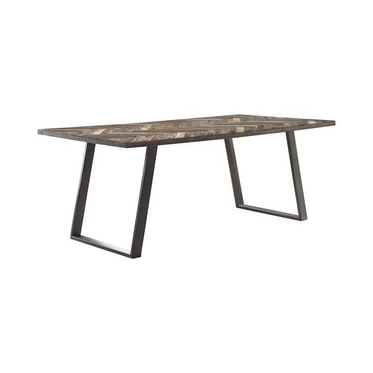 80 in. Herringbone Pattern Dining Table N40873