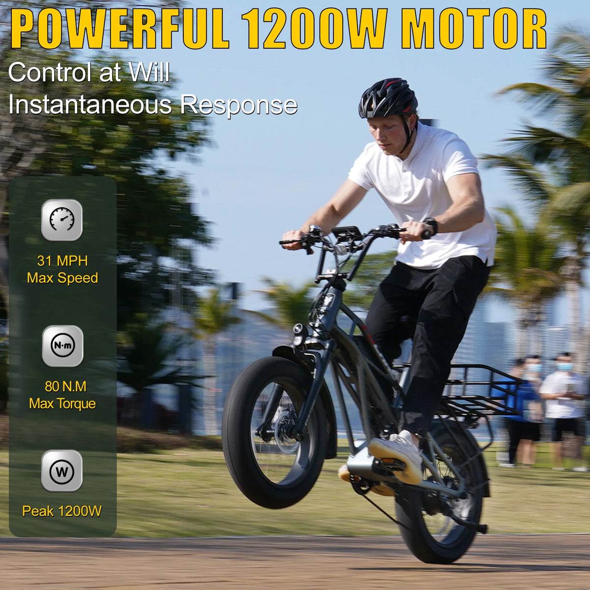 Electric Bike 20x4.0 Fat Tire 48V 30Ah Battery I730814