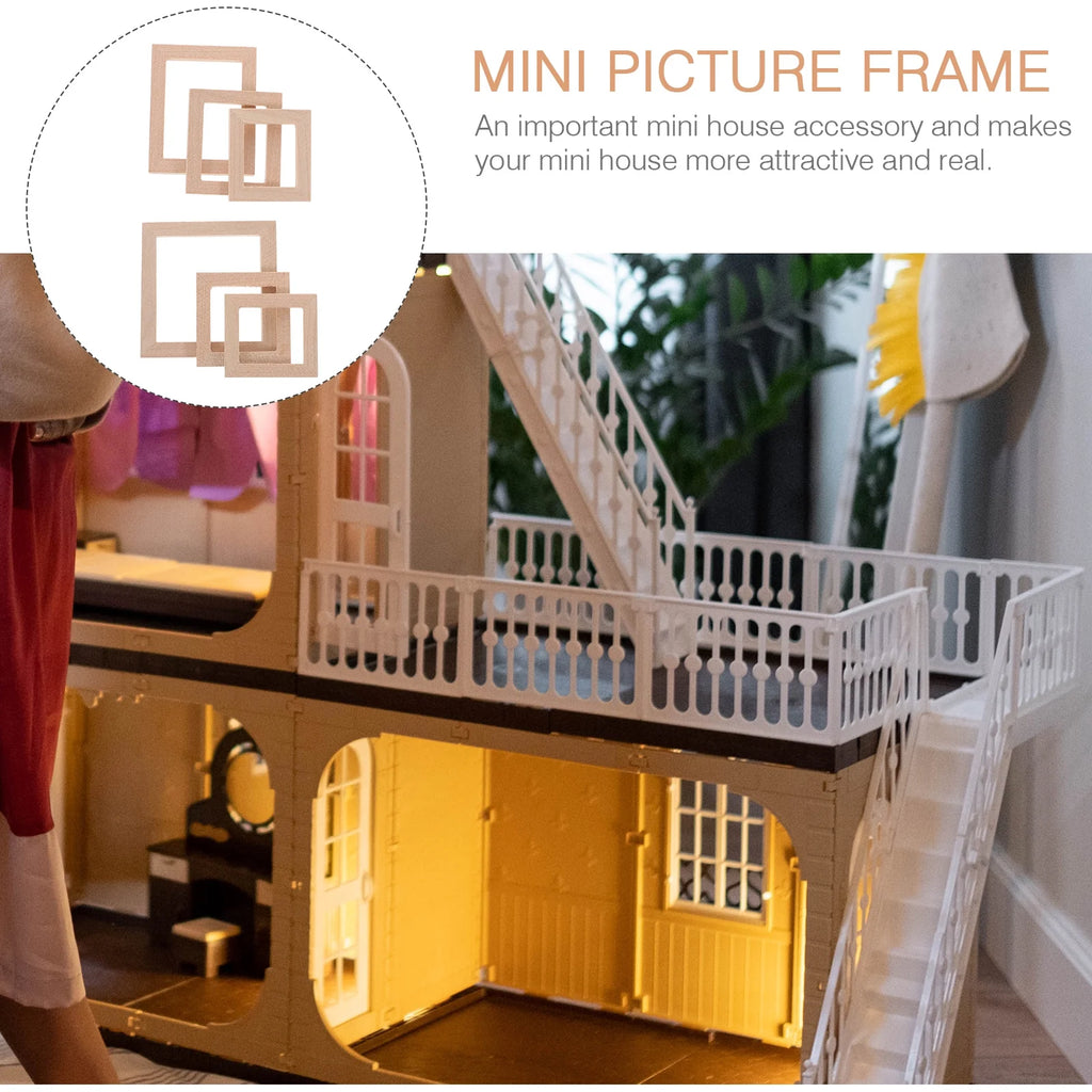 10 Pcs Solid Wood Doll House Miniature Kit J946287