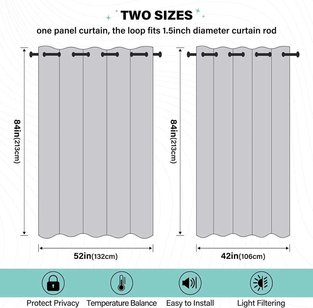 Black Out Curtain 84" 1 Panel B264