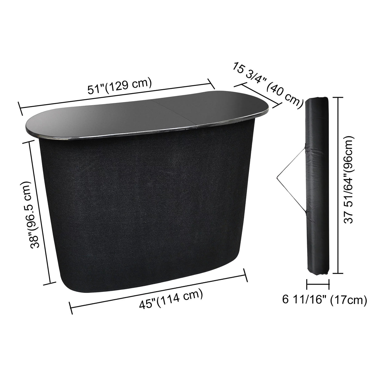 Portable Pop Up Podium Counter Table Stand C1488