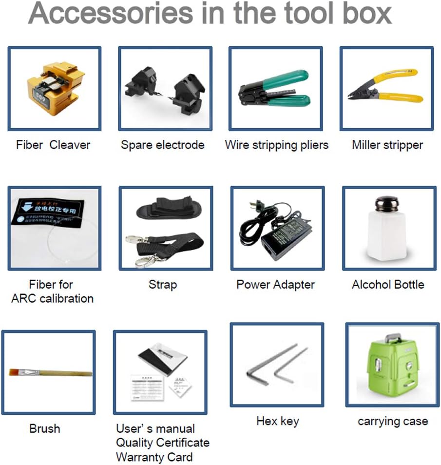 Fusion Splicer Toolbox Kit with Auto Focus and 6 Motors J889993