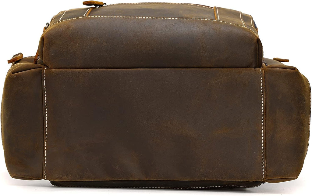 Vintage Full Grain Leather 15.6 Inch Laptop Backpack G321
