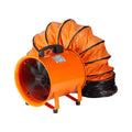 Orange 10 in. Heavy Duty Blower Fan with 33 ft. Duct Hose M78845