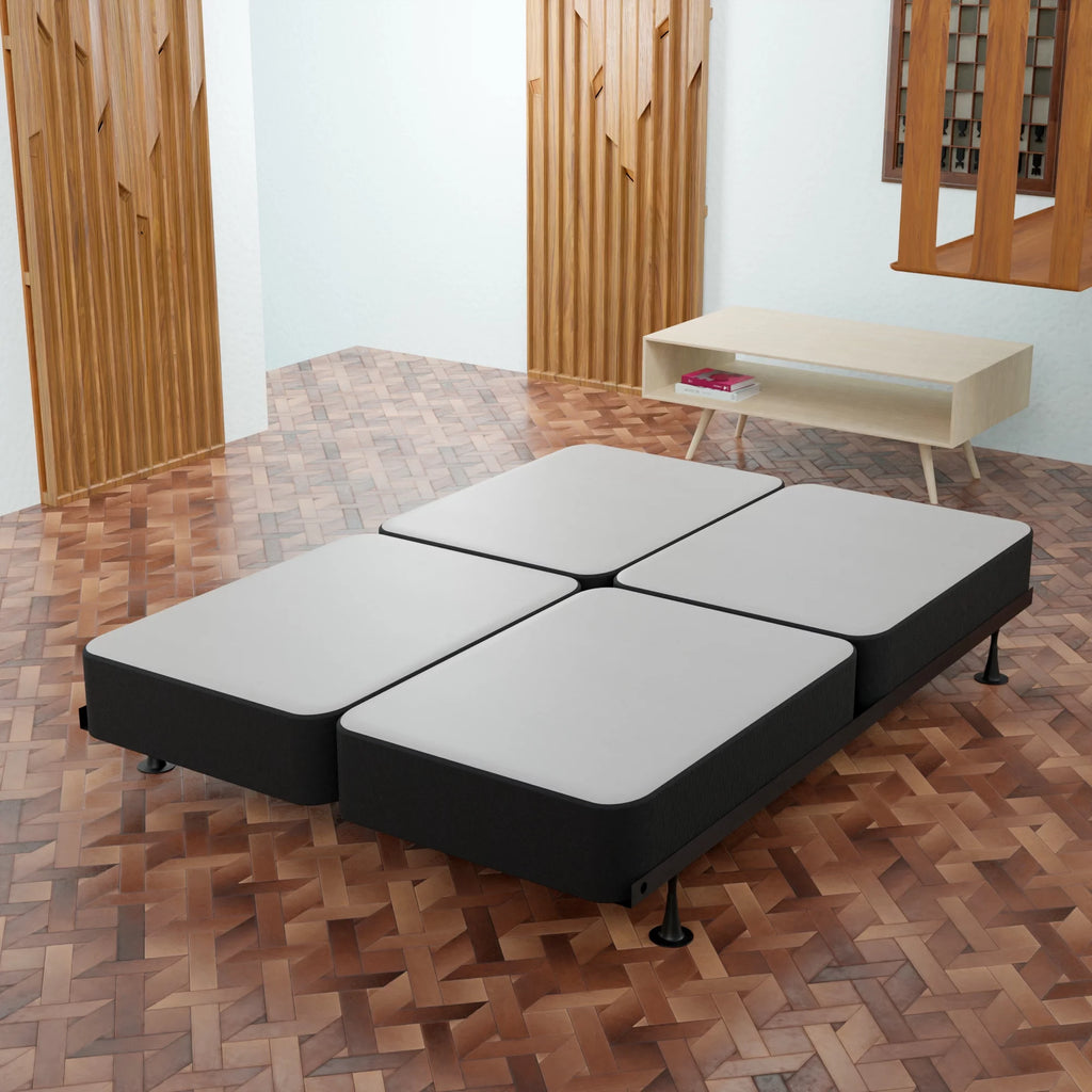 4-Inch Black Wood Split Low Profile Box Spring D399