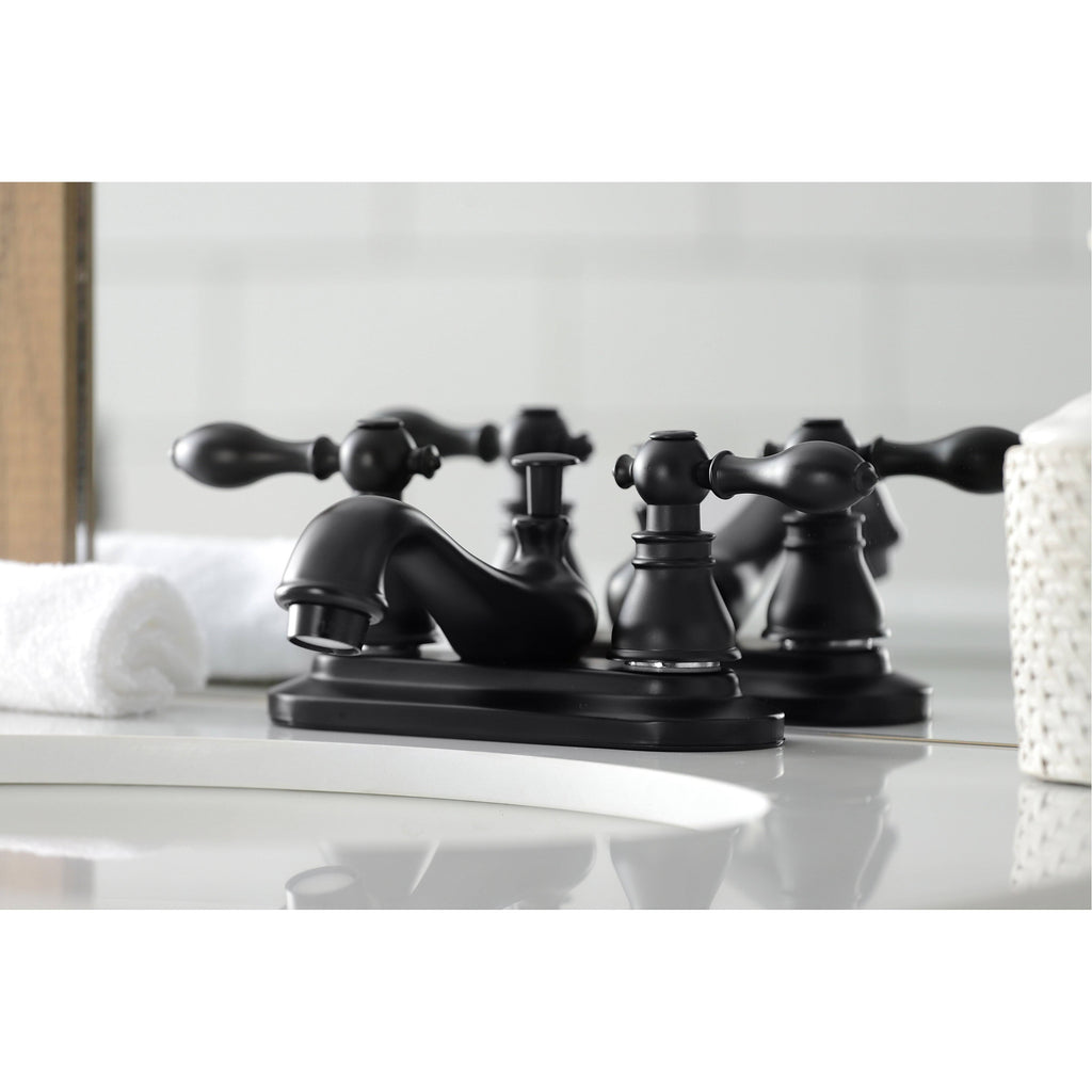 Matte Black 4x22 Centerset Bathroom Faucet R967676