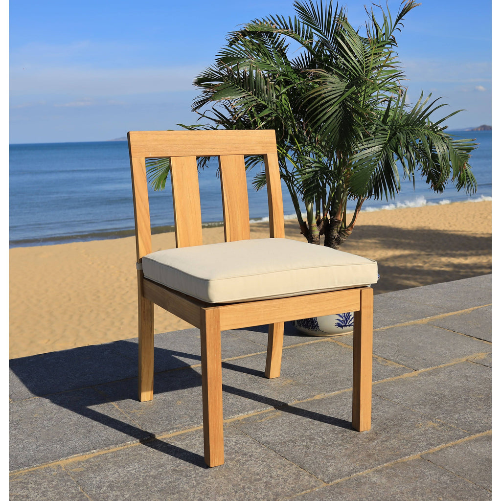 Teak Dining Chair Natural Set of 2 O619964