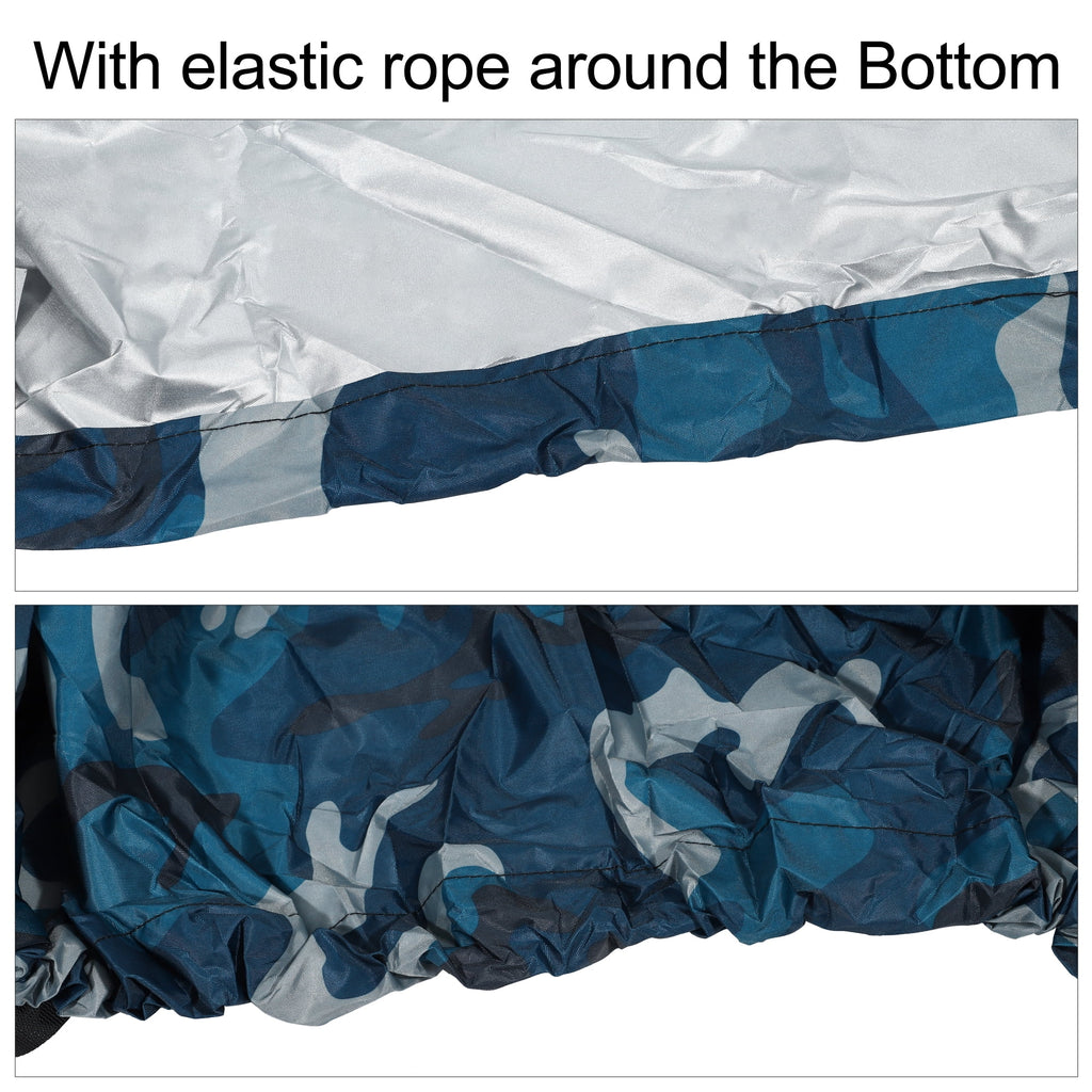 Blue Camouflage Waterproof Kayak Cover 16.8ft-18.2ft O28715