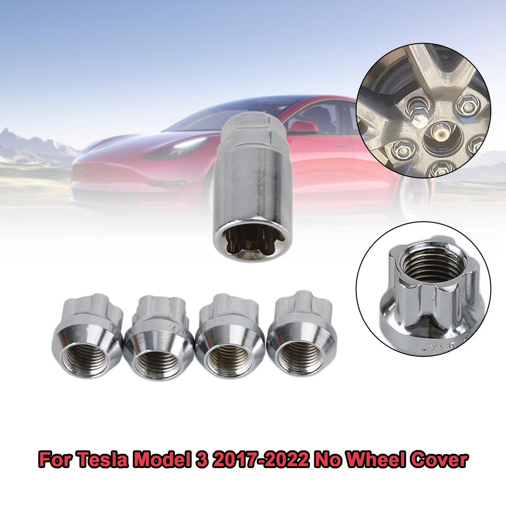 4PCS Chrome Wheel Lock Lug Nut M14x1.5 K76145