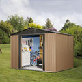 8FT x 6FT Metal Outdoor Storage Shed with Door Lock X67071